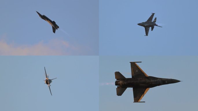 4K超稳：希腊空军F-16战斗机