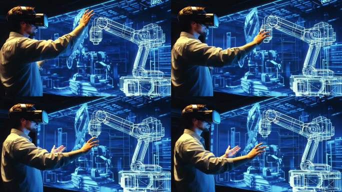 VR技术赋能工业制造 虚拟现实操控机械臂