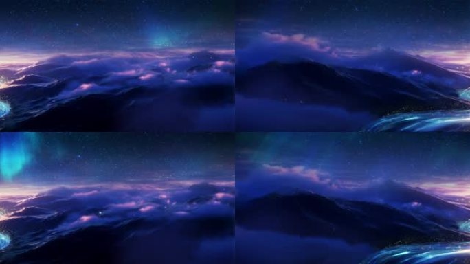 【8k】唯美星空下的山脉星河