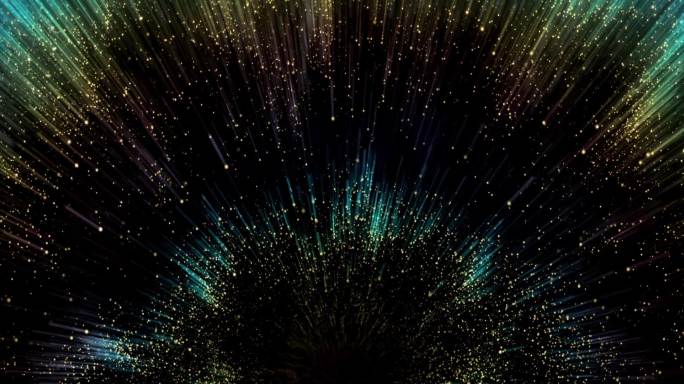 梦幻唯美彩虹粒子发散动态