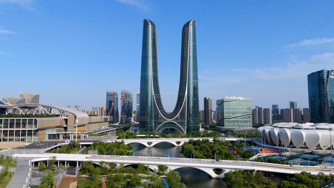 杭州地标钱江新城CBD