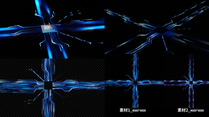 芯片CPU电路板光线2