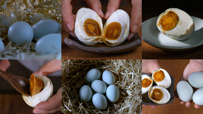 咸鸭蛋营养食材腌制美味黄金流油农产品