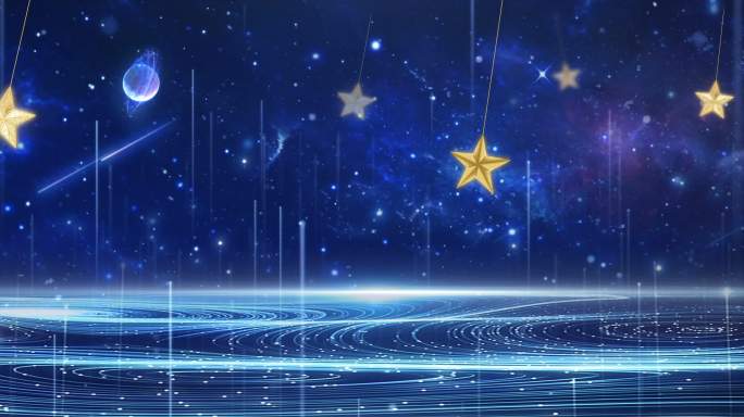 星空流星梦幻背景星光闪烁粒子