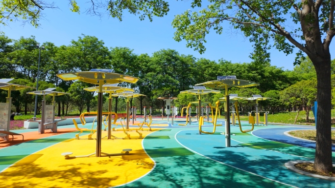 城市公园景观航拍  世纪公园景观