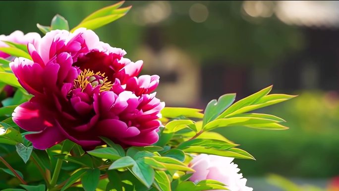 牡丹花花开延时合集