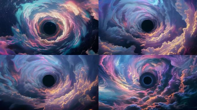 星云黑洞的宇宙奇观