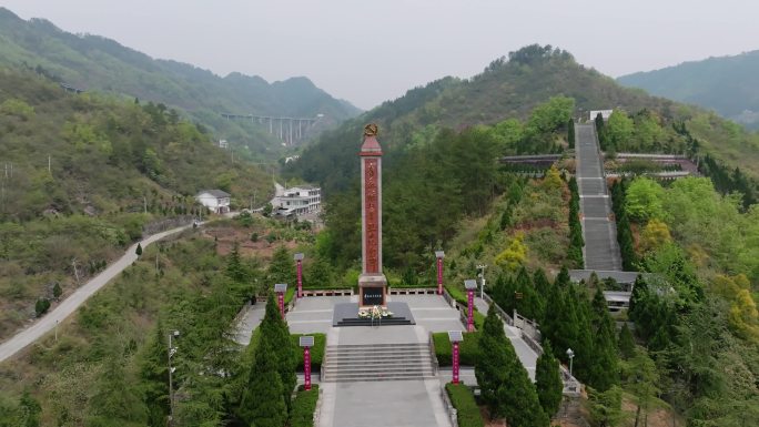 4K青杠坡红军烈士陵园 红色教育党建