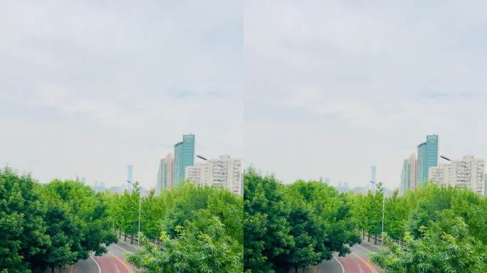 北京护城河角楼图书馆延时风光