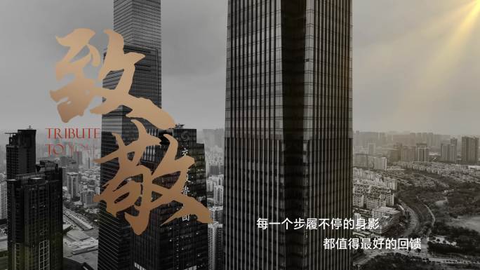 大气金色文字片头排版 （含实拍 无插件）