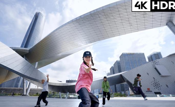 街舞 运动 年轻 活力 潮流 少女 动感