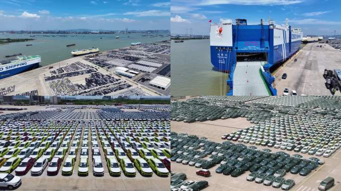 2025广州南沙汽车出口海运装船