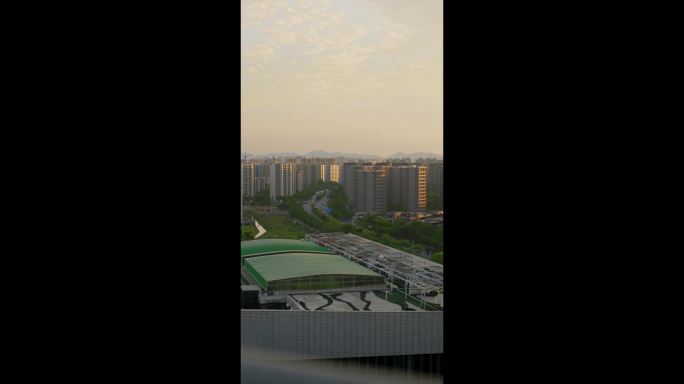 杭州城市远景车水木龙延时视频