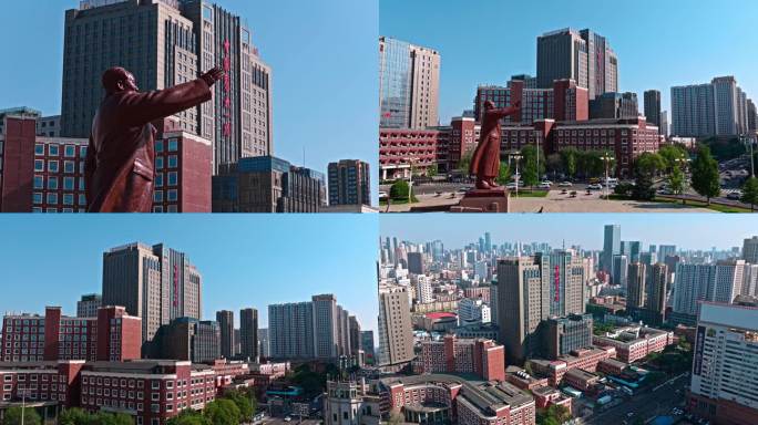 中国医科大学 附属第一医院 航拍 素材