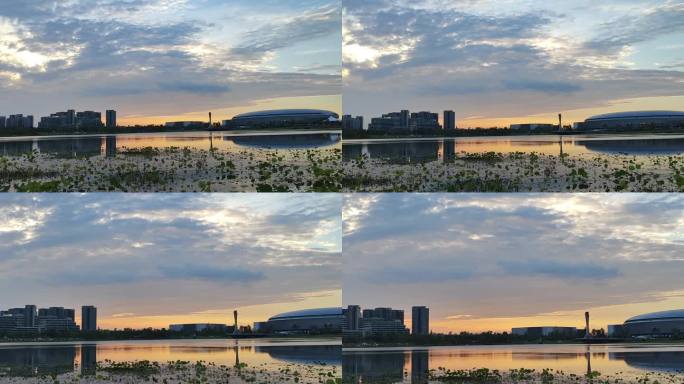 东安湖夕阳日记
