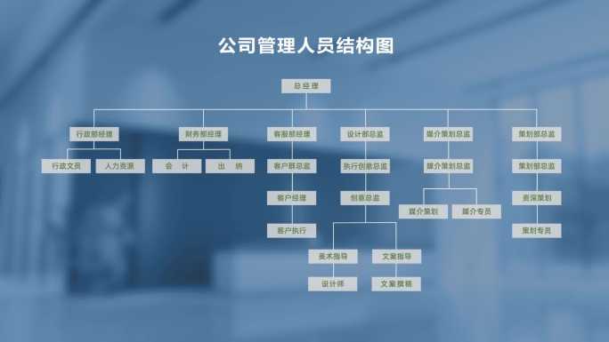企业管理结构AE模板