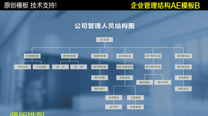 企业管理结构AE模板