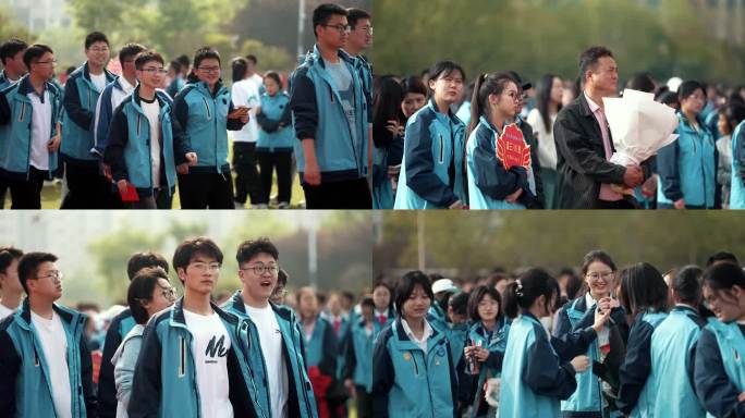 青春校园毕业合影留念 4K超高清