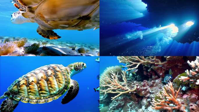 海底世界奇观混剪 海洋生物 珊瑚
