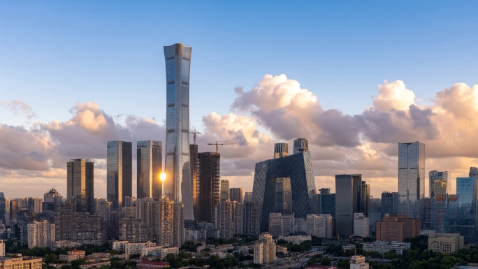 城市天际线金融城延时摄影合集