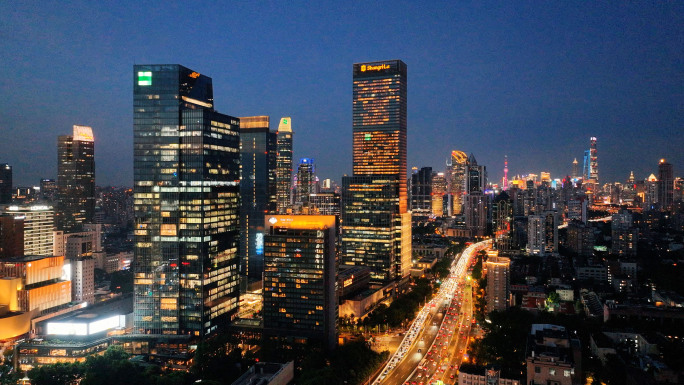 上海静安夜景 嘉里中心