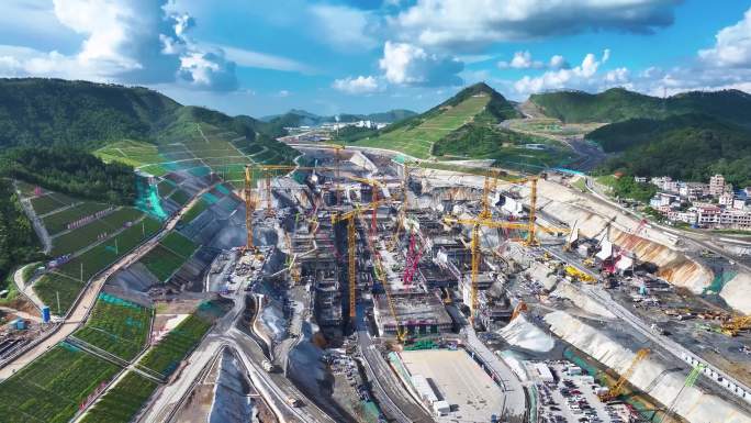 平陆运河沿线建设完整拍摄 钦州港