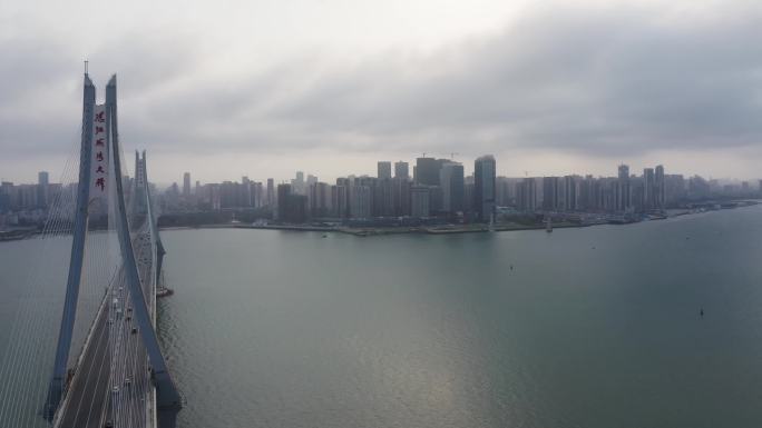 AB0700航拍湛江海湾大桥日景