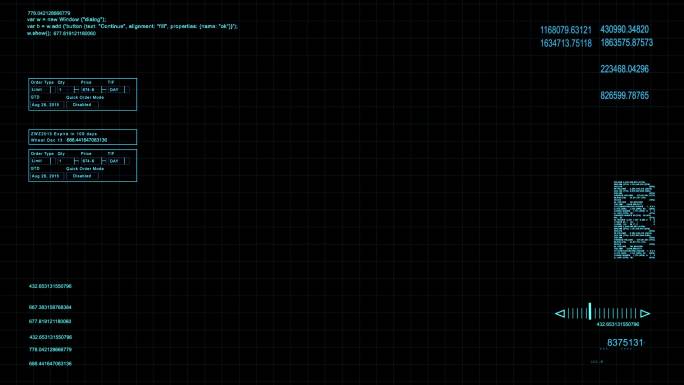 【万能通用】科技感全息HUD界面带通道