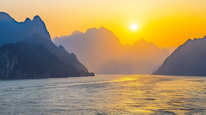 长江流域三峡风光壮丽山河风景名胜唯美航拍