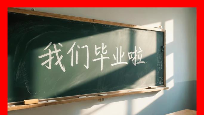 毕业季校园空境毕业唯美教室学校青春时光