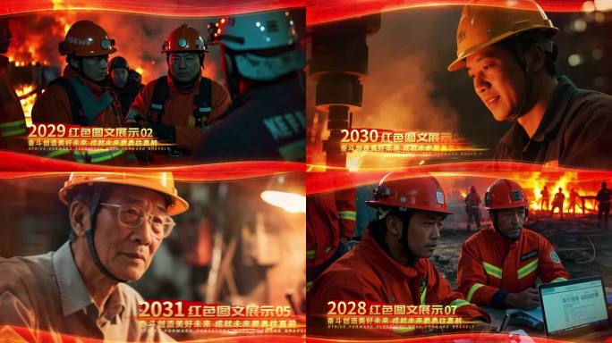 红色党政图文展示 红色全屏图文介绍