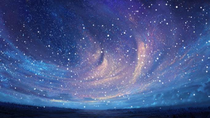 绚丽星空璀璨星河唯美夜空星云星星空背景