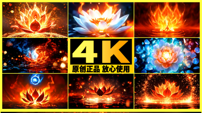 【火焰莲花大合集】哪吒火莲花变身火焰特效