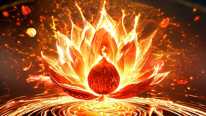 【火焰莲花大合集】哪吒火莲花变身火焰特效