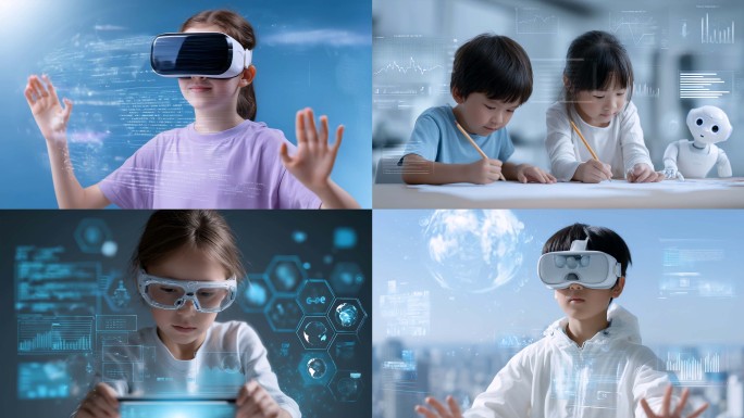 未来教育数字化学习VR教育虚拟现实科技