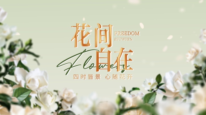 唯美浪漫夏日花朵片头