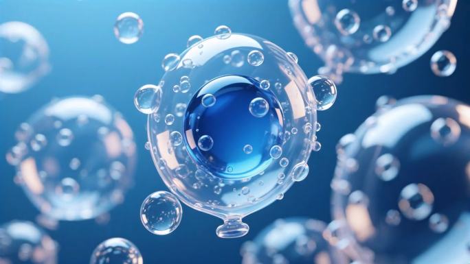 细胞分子结构动态展示