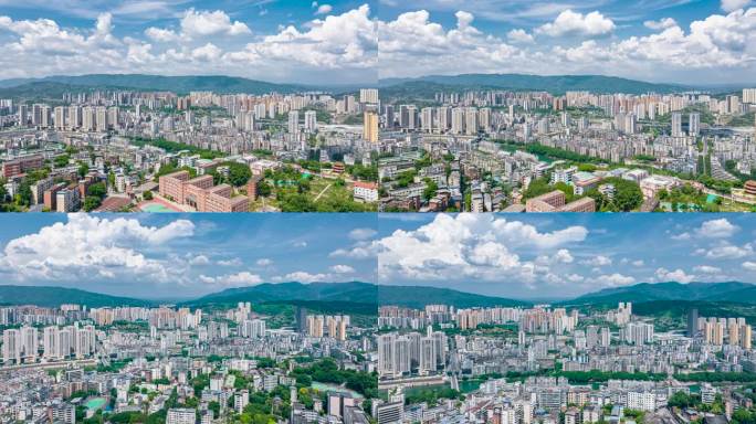 綦江区城市全景延时