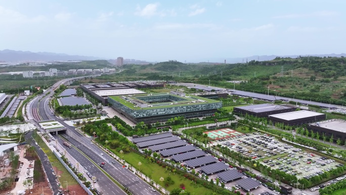 重庆长安汽车工厂航拍4K