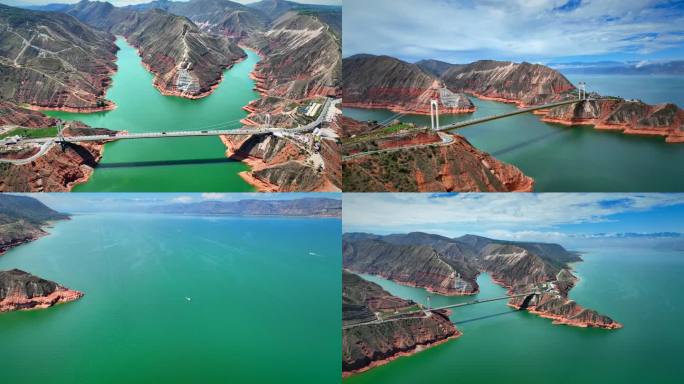 西北最大跨度的桥：甘肃刘家峡大桥黄河三湾