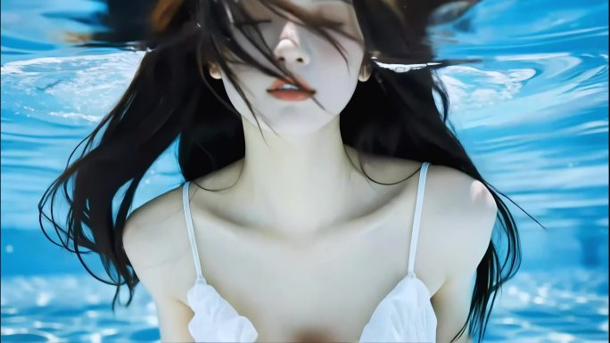 飘逸长发与大自然的气息