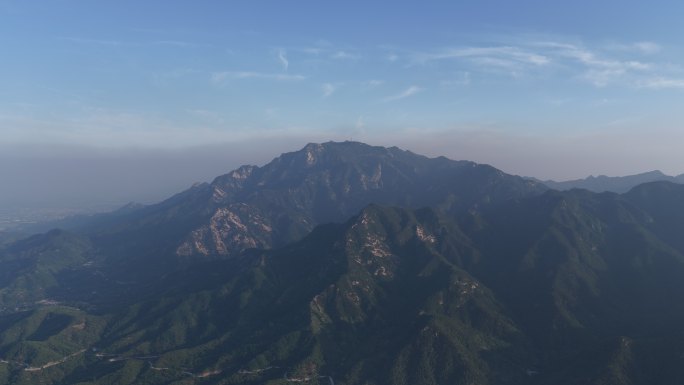 航拍五岳独尊泰山