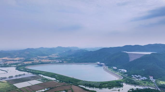 抽水蓄能电站航拍延时