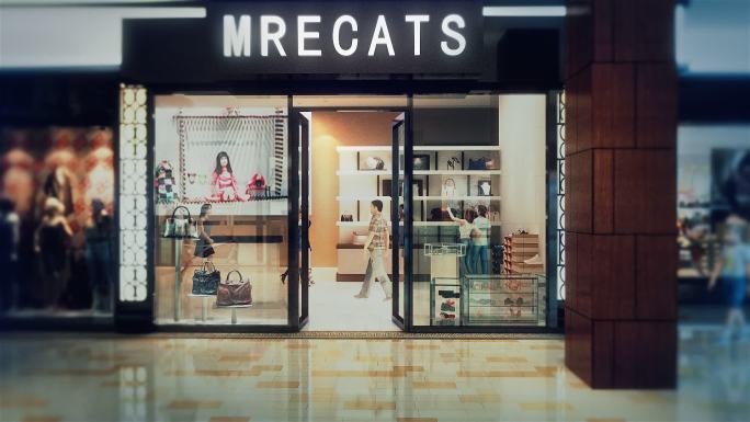 时尚品牌店铺橱窗展示