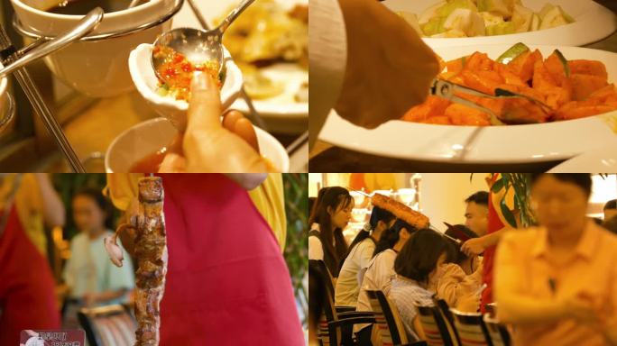 自助餐厅用餐氛围