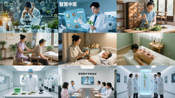 智慧中医中药提取实验AI医疗生物医学研究