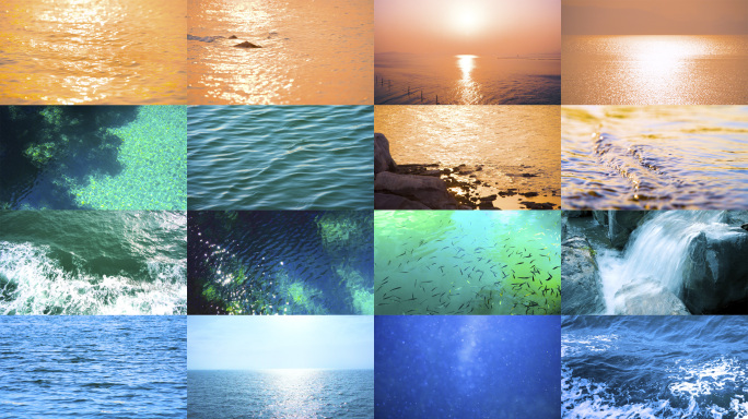 溪水河水湖水海水合集