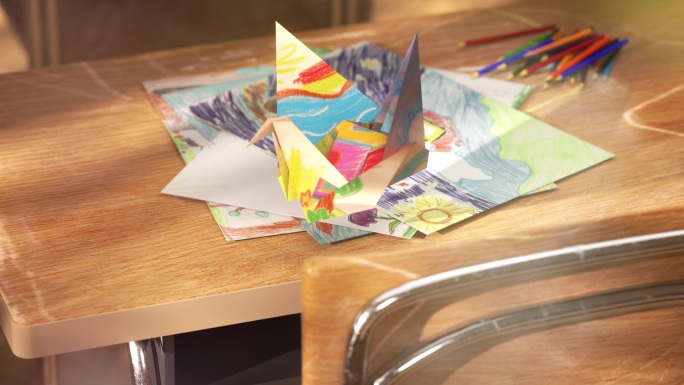 六一儿童节开场 可爱手工折纸 千纸鹤