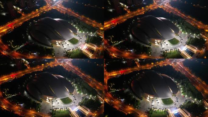 合肥大剧院夜景环绕