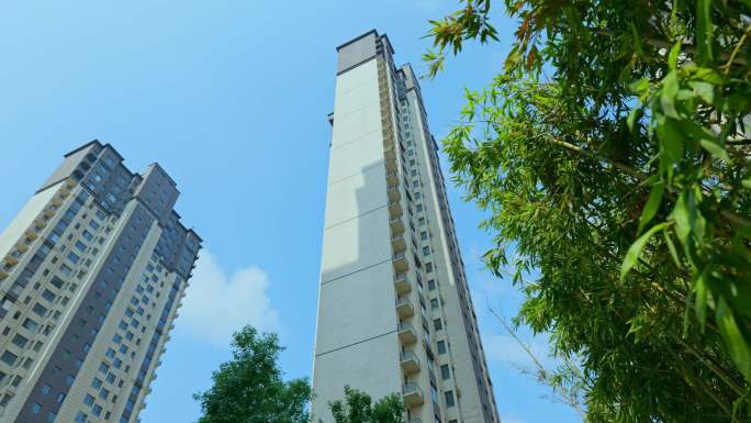 【原创实拍】城市建筑自然和谐延时摄影
